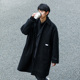 呢子外套情侣 PSO 保暖黑色毛呢大衣男中长款 Brand男装 冬季 女装