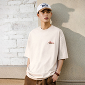 32支230克双纱针织重影多色刺绣圆领短袖 女装 T恤 Brand男装 PSO