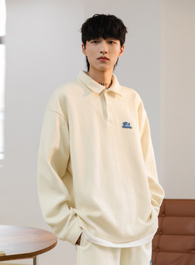 PSO Brand男装女装翻领毛衣长袖polo衫情侣装针织毛线衣上衣秋季