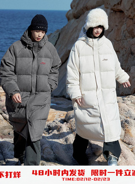 PSO Brand男装女装90绒长款羽绒服女款冬季保暖厚外套情侣装潮牌