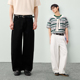 Brand男装 男款 女装 PSO 弯刀美式 牛仔裤 纯色水洗直筒宽松阔腿裤 秋