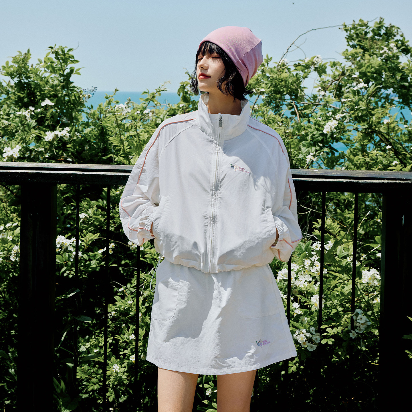 PSO Brand男装女装【运动套装】运动小狗户外登山风衣夹克情侣