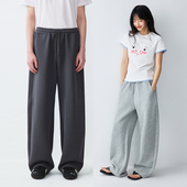 宽松弯刀长裤 PSO 保暖 空气层加厚直筒灰色卫裤 女款 Brand男装 女装