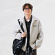 PSO 纯色肌理感绒面拉链夹克外套高街cleanfit开衫 Brand男装 女装