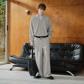 外套情侣装 PSO 假两件条纹V领POLO卫衣男款 宽松长袖 Brand男装 女装