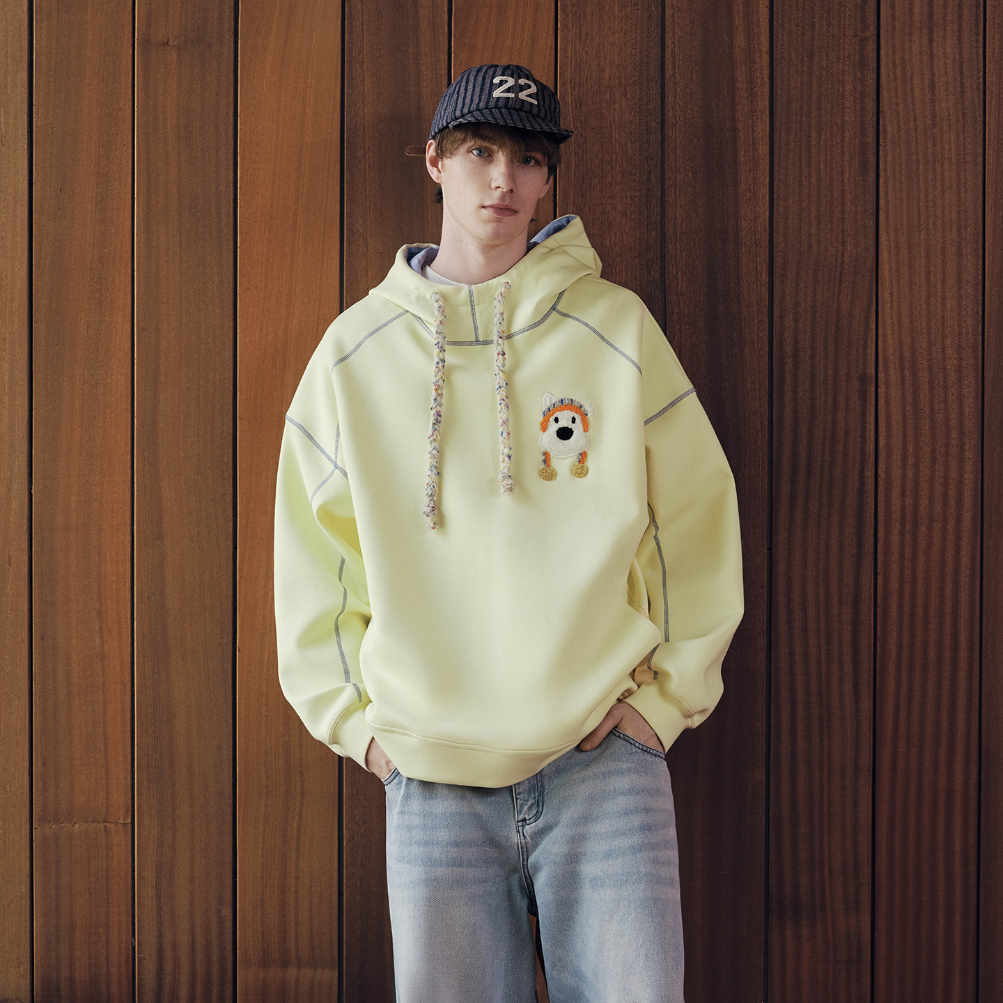 PSO Brand男装女装刺绣连帽卫衣女款宽松长袖帽衫外套百搭情侣装