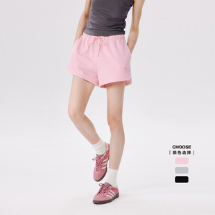 训练裤 PSO 夏季 290克爽面珠地刺绣针织休闲运动跑步短裤 Brand女装