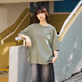 Brand男装 女装 安本棉动物破洞短袖 PSO T恤百搭宽松情侣半袖 体恤