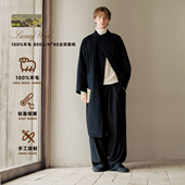 Brand男装 女装 100%羊毛 PSO LM风双排扣毛呢大衣长款 呢子外套