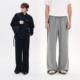 Brand男装 男款 女装 PSO 空气层直筒宽松拖地阔腿长裤 灰色卫裤 秋季