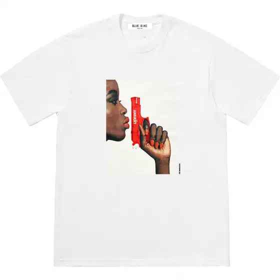 21Ss Water Pistol Tee Water Gun Print Loose Short-Sleeved Round Neck T-Shirt for Men and Women, Couple Style
