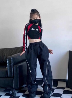 2024甜酷女童机车风套装演出服
