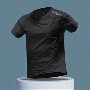 男女运动体育b 田径训练跑步健身篮球透气短袖 网眼速干T恤夏季 新款