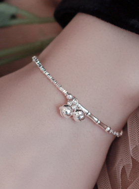 今饰有约女纯银简约手链