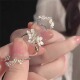 2026新款 潮 勿忘我花朵戒指女环甜美风轻奢闺蜜送礼小众高级感新品