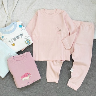 圆梦宝婴儿秋衣秋裤纯棉宝宝内衣套装秋冬分体儿童家居服打底衣服