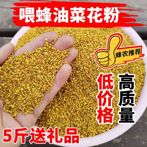 油菜花粉养蜂喂蜂蜂用花粉天然真花粉颗粒蜂粮喂蜂蜜蜂饲料包邮