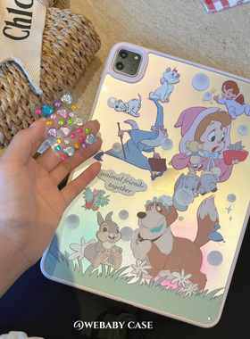 可爱小动物合集 ipad后盖保护套pro11/10.9寸磨砂卡通硬壳9.7寸/10.2/10.5/10代防摔亚克力平板全包/webaby