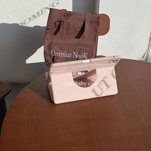 女团腮红粉色ipad壳旋转