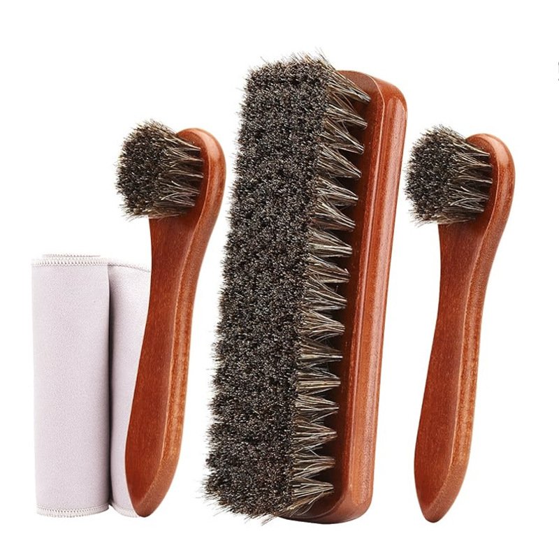 进口 长柄马毛刷大号优质毛刷清洁刷皮革座椅清洁皮革套装刷