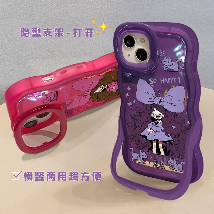 可爱卡通女孩适用iphone15苹果