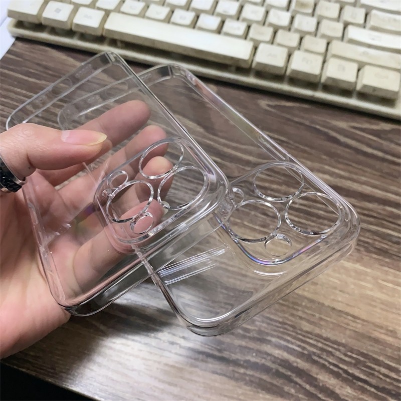 PC精孔透明硬壳适用OPPO RENO13 A57 A93S A5 A3 Findx8 11 12 9 10 PRO 手机壳批发 保护套全包男女高透