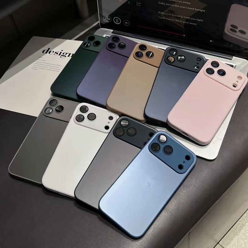 纳米肤感磨砂PC苹果17pro max手机壳批发 适用iPhone 11 13 16 12 15 14 plus纯色保护新款简约女男全包防摔