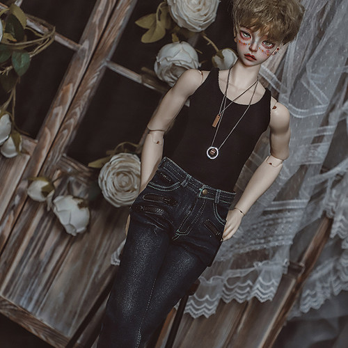 三万院长牛仔裤子拉链4分bjd娃衣