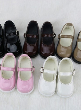 满68包邮|BJD鞋子C15三万院长3分4分6分黑白棕粉卡其女皮鞋单鞋SD