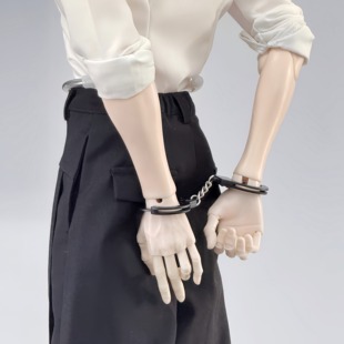 满68包邮 BJD手铐配件4分3分大叔75壮叔娃娃用 cos用手铐迷你道具