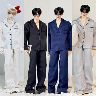 咔咔星球寄售bjd娃衣 id75睡衣 百搭慵懒多色睡衣 长袖套装家居服