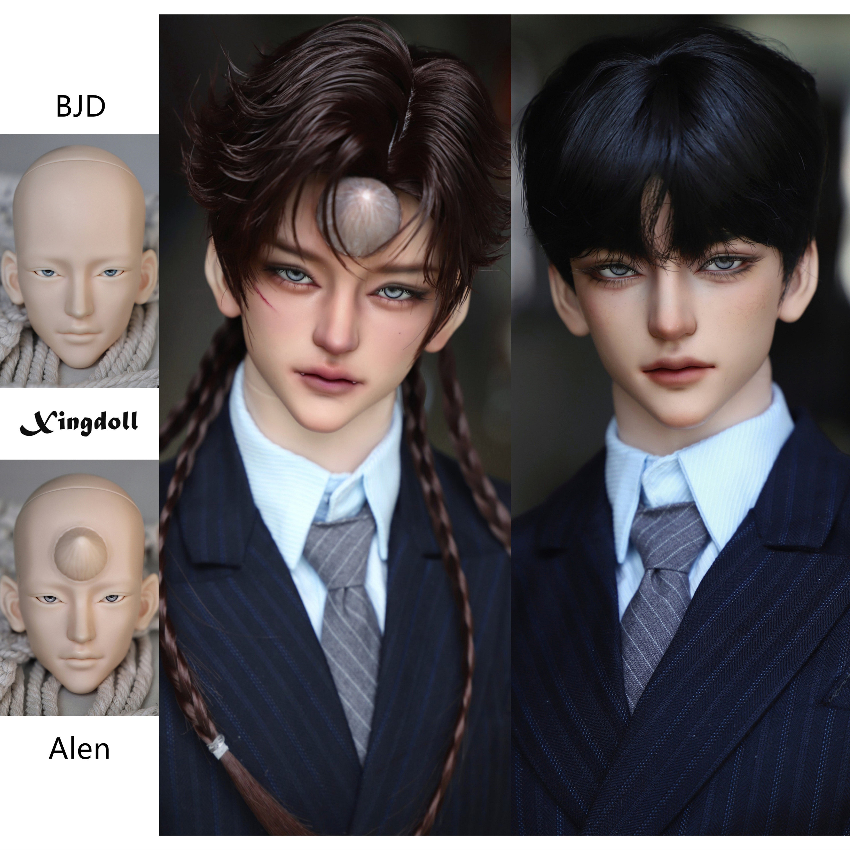 上海仓现货xingdoll Alen 犀牛人版bjd叔单头娃头72 75三万院长