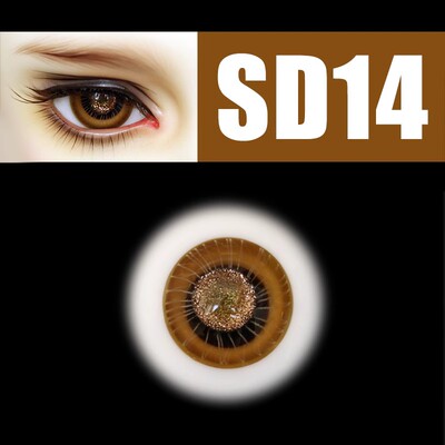 玻璃眼珠SW&DOLL褐金A品