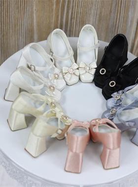 BJD3分娃鞋 寄售【咔咔星球】SDGR 水钻扣蝴蝶结高跟鞋 三万院长