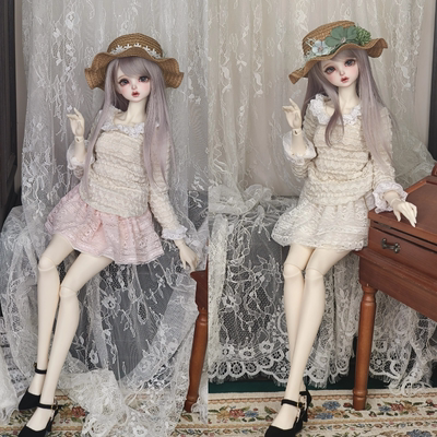 bjd娃衣4分蕾丝半身裙半身裙