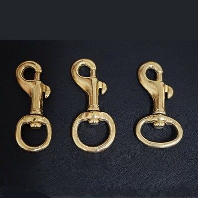 黄铜钥匙扣纯铜钩扣挂扣edc狗扣