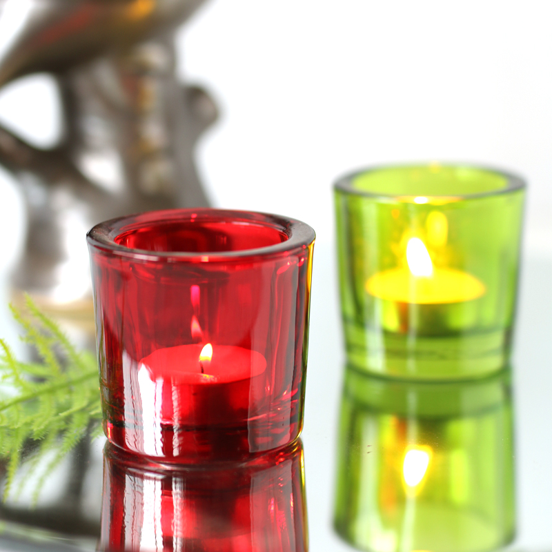 玻璃烛台摆件圣诞装饰浪漫香薰