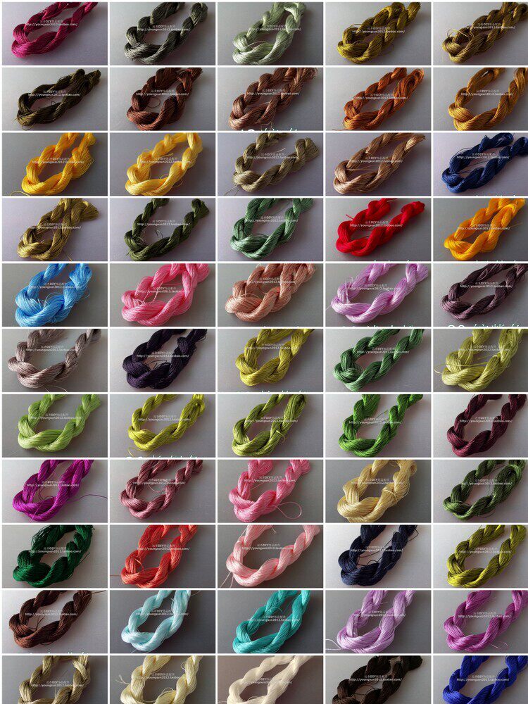 DIY HAND-KNITTED CORD CORD STARLIGHT BRACELET 3 STRANDS 50 METERS 936 YUANXIANG ICE SILK THREAD TASSEL TIED ROPE BRIGHT SPIKE THREAD 3