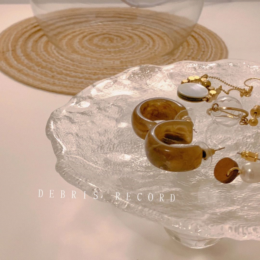 크리 에이 티브 키가 큰 유리 쥬얼리 트레이 쥬얼리 디스플레이 트레이 보관함 쥬얼리 포즈 장식 트레이 사진 소품