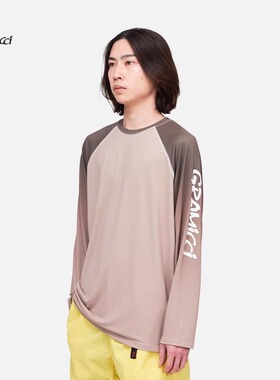GRAMICCI小野人日常都市时尚休闲圆领长袖渐变色短袖T恤G4SU-T070