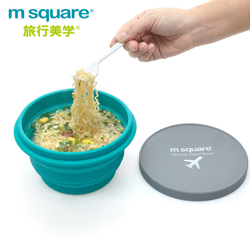 msquare户外便携硅胶硅胶折叠碗
