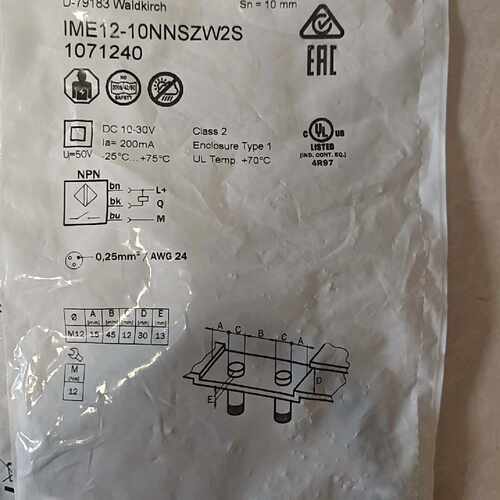 询价-西克接近开关IME1210NNSZW2S订货号10712