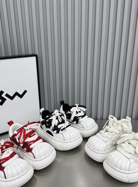 20256cm时尚新款小众设计厚底贝壳头潮鞋休闲鞋百搭板鞋透气