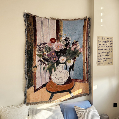 艺术抽象沙发毯装饰盖毯休闲毯