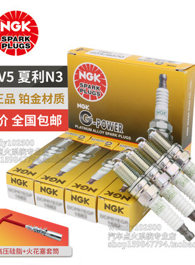 NGK铂金火花塞正品适配一汽威志V2 V5 威乐威姿 夏利N3 N5 N7 A+
