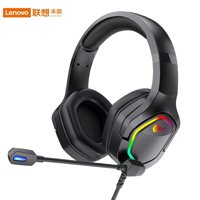 Lenovo/联想 ht403头戴式台式机电脑游戏专业电竞有线耳麦 USB版