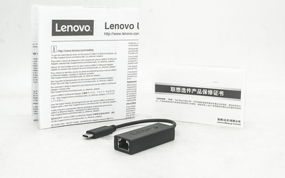 联想Type-C 转千兆以太网口转接线GX90Q75534 USBC TO RJ45拓展坞