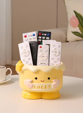 创意蛋糕遥控器收纳盒摆件客厅桌面装饰摆件玄关钥匙收纳乔迁礼物