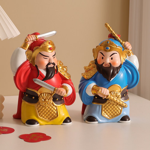 创意门神摆件客厅入户玄关装饰品