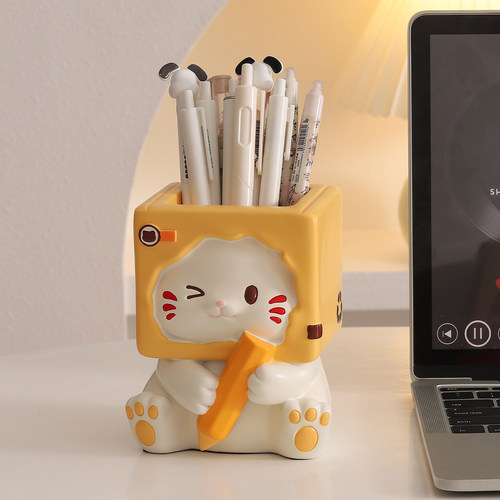 创意可爱猫咪笔筒毕业生日礼物